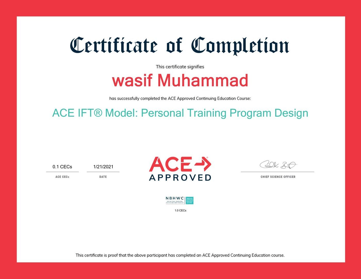 Certificate document preview