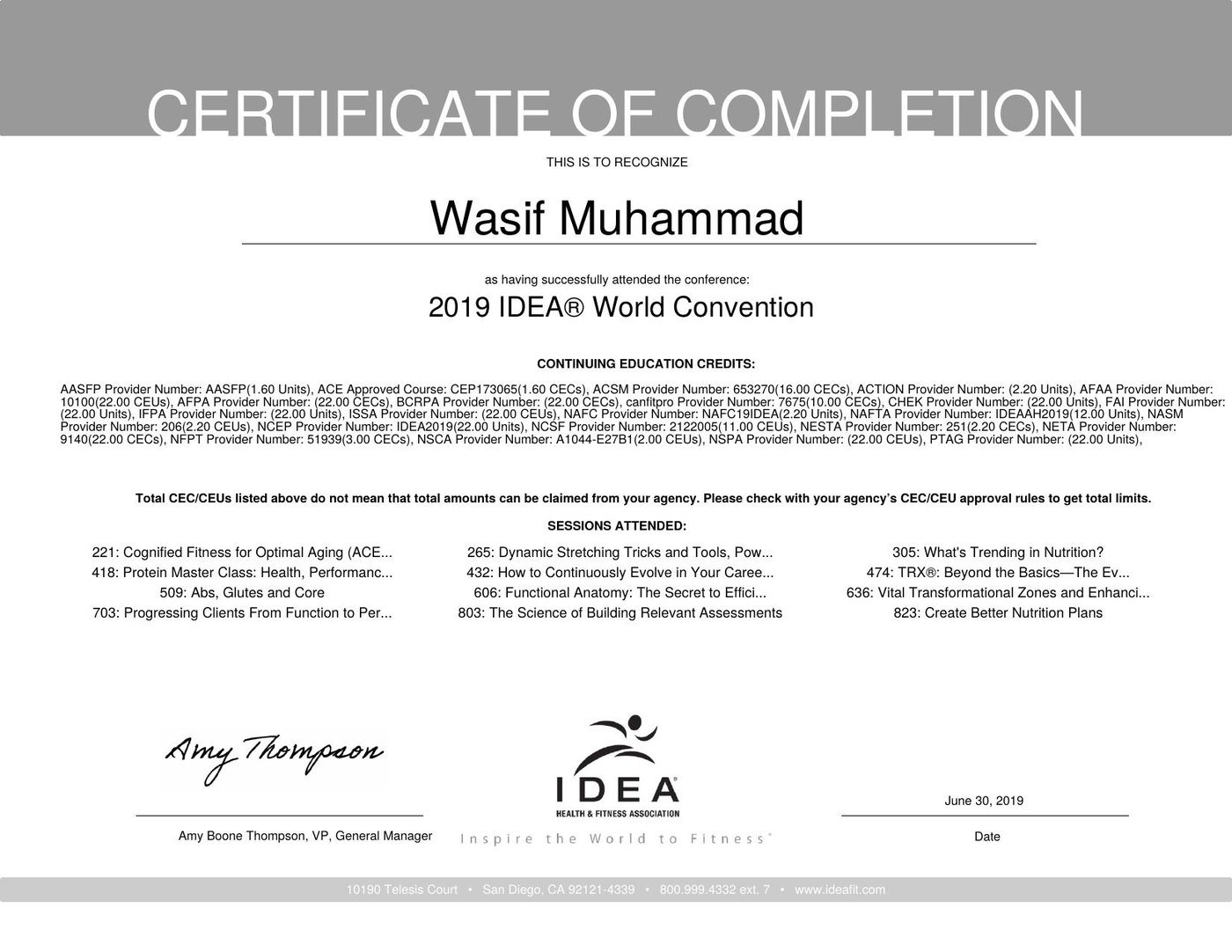 Certificate document preview