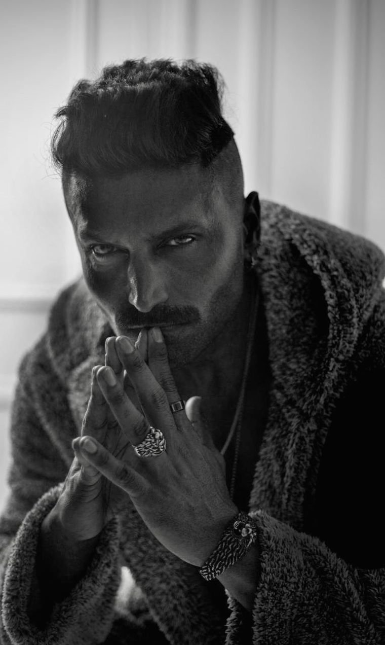 Muhammad Wasif, black and white portrait