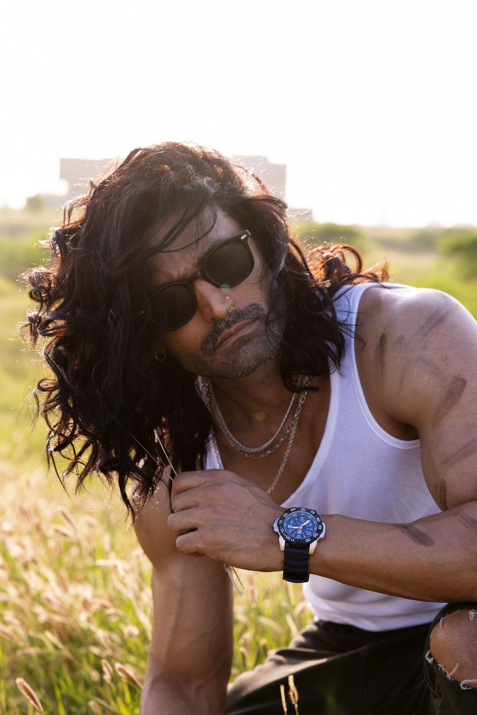 Muhammad Wasif, outdoor fashion shoot